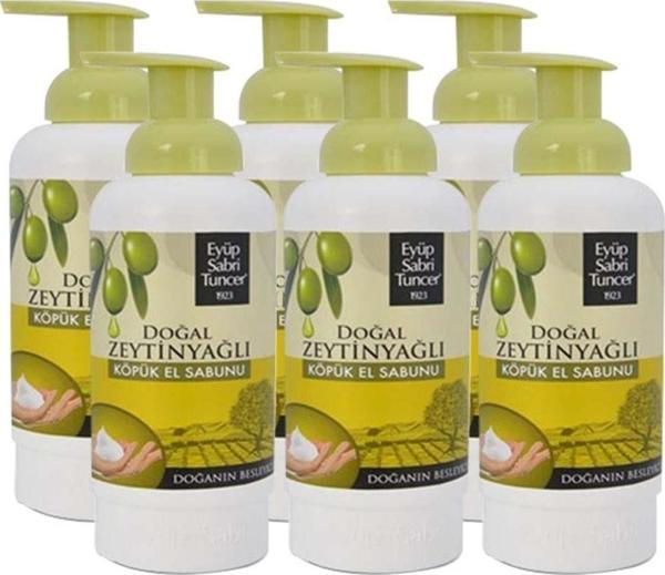 Eyüp Sabri Tuncer Zeytinyağlı Köpük El Sabunu 500 Ml X 6 - Image 1