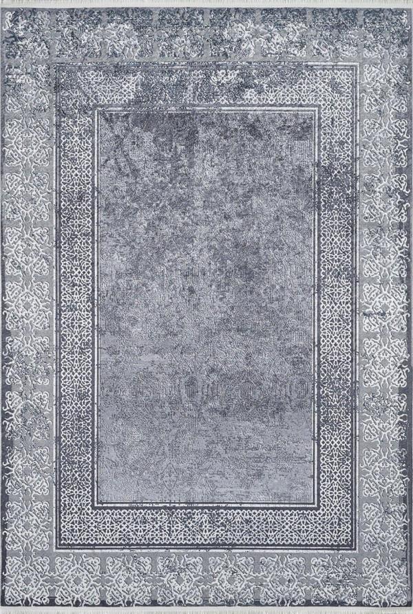 Asansol Gri Çerçeveli Etnik Modern Desenli Pamuk Makinada Yıkanabilir Hav Toz Vermez Leke Tutmayan Kaymaz Taban Dijital Makine Baskı Salon Yolluk Mutfak Halı - Image 1