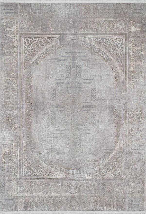 Marand Gold Göbekli Etnik Modern Desenli Makinada Yıkanabilir Hav Toz Vermez Leke Tutmayan Kaymaz Taban Dijital Makine Baskı Salon Yolluk Mutfak Halı - Image 1