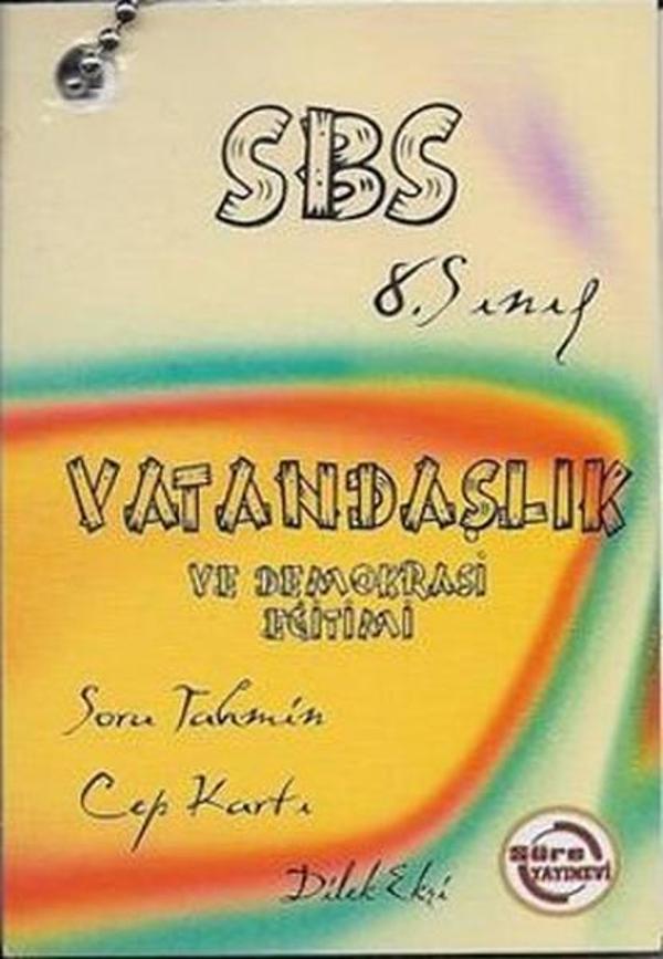 SBS 8. Sınıf Vatandaşlık ve Demokrasi Eğitimi - Soru Tahmin Cep Kartı - Süre Yayınevi - Image 1