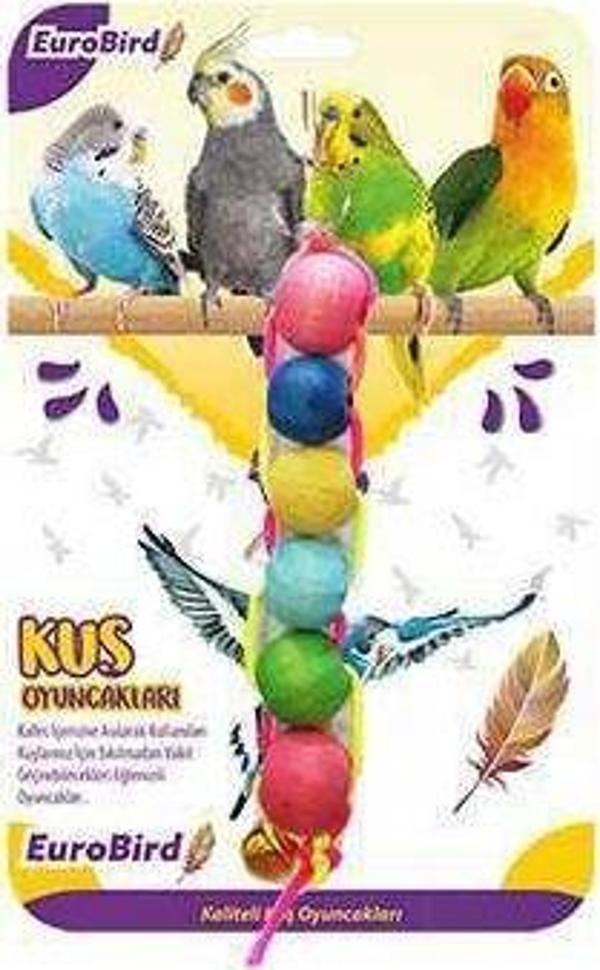 EuroBird Renkli Dizili Boncuk Kuş Oyuncağı - Image 1