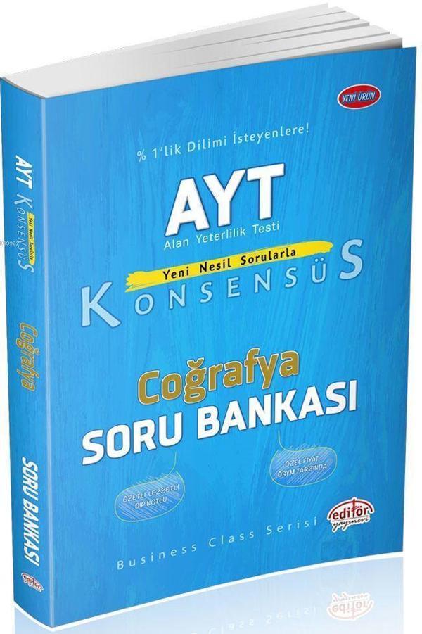 Editör Yayınları Ayt Coğrafya Konsensüs Soru Bankası - Editör - Image 1