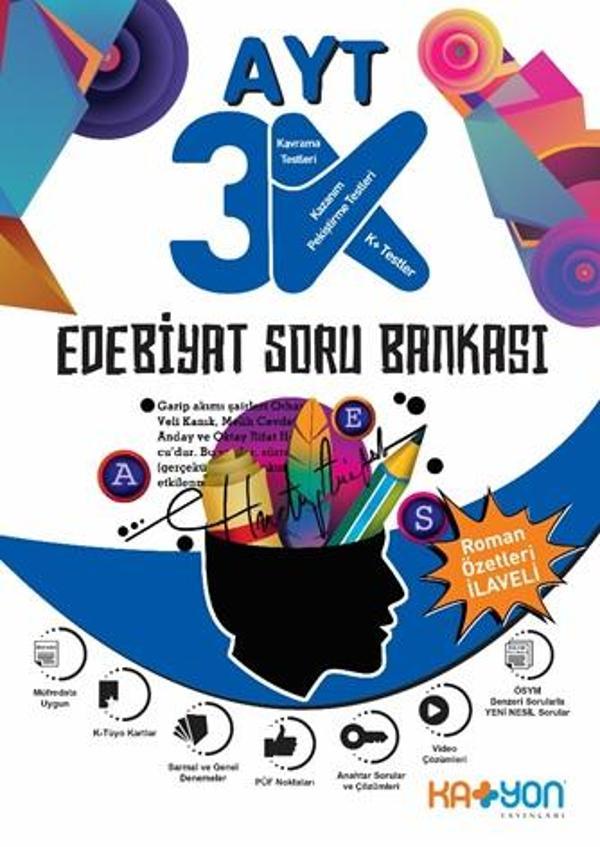 Katyon Yayınları Ayt Edebiyat 3K Soru Bankası - Katyon Yayınları - Image 1