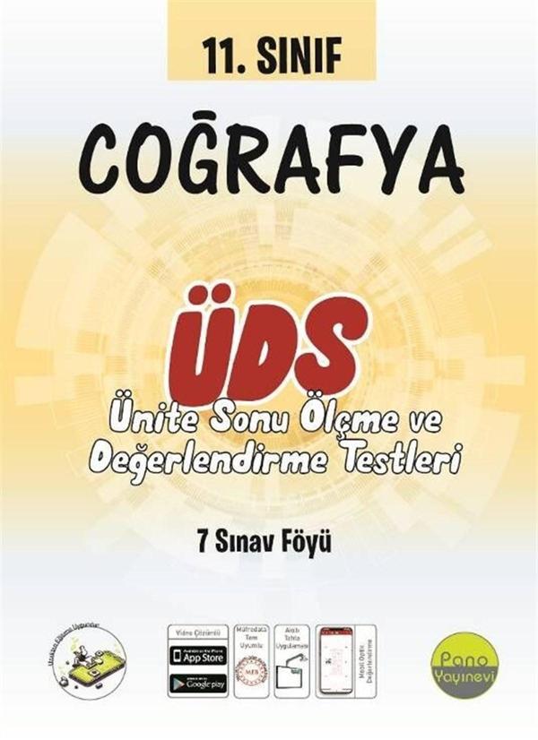 Pano Yayınları 11. Sınıf Coğrafya Ünite Değerlendirme Sınavı - Pano Yayınları - Image 1