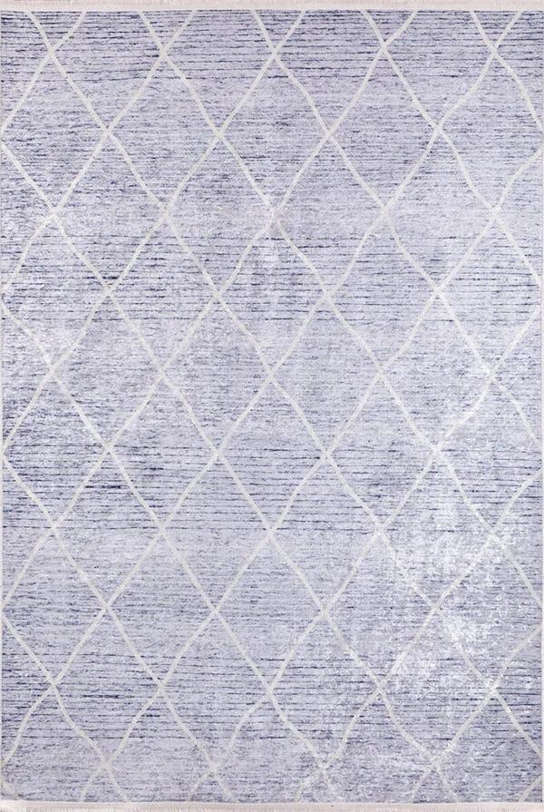Harbin Mavi Patchwork Etnik Modern Desenli Pamuk Makinada Yıkanabilir Hav Toz Vermez Leke Tutmayan Kaymaz Taban Dijital Makine Baskı Salon Yolluk Mutfak Halı - Image 1