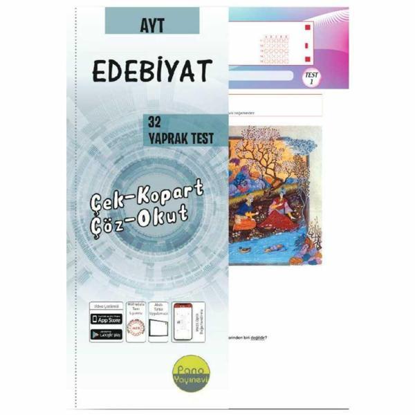 Pano Yayınları Ayt Edebiyat Yaprak Test - Pano Yayınları - Image 1