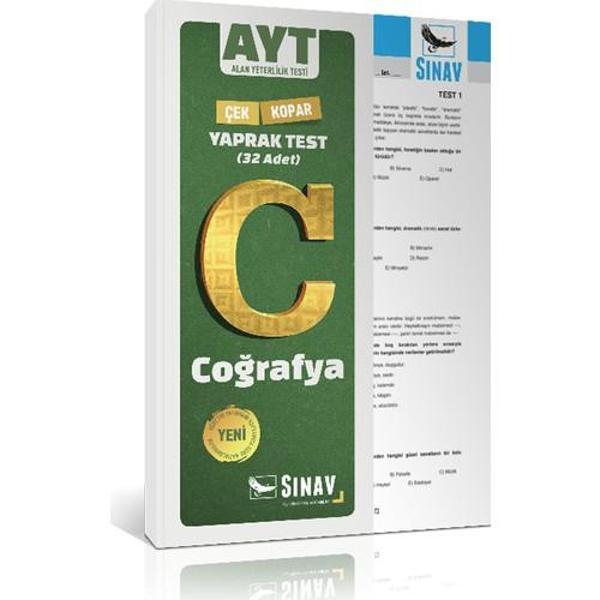 Sınav Yayınları AYT Coğrafya Yaprak Test - Sınav Yayınları - Image 1