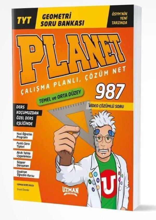 Uzman Yayınları Tyt Geometri Planet Temel ve Orta Düzey Soru Bankası - Uzman Yayınları - Image 1
