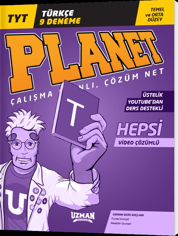 Uzman Yayınları Tyt Türkçe Planet 9 Deneme - Uzman Yayınları - Image 1