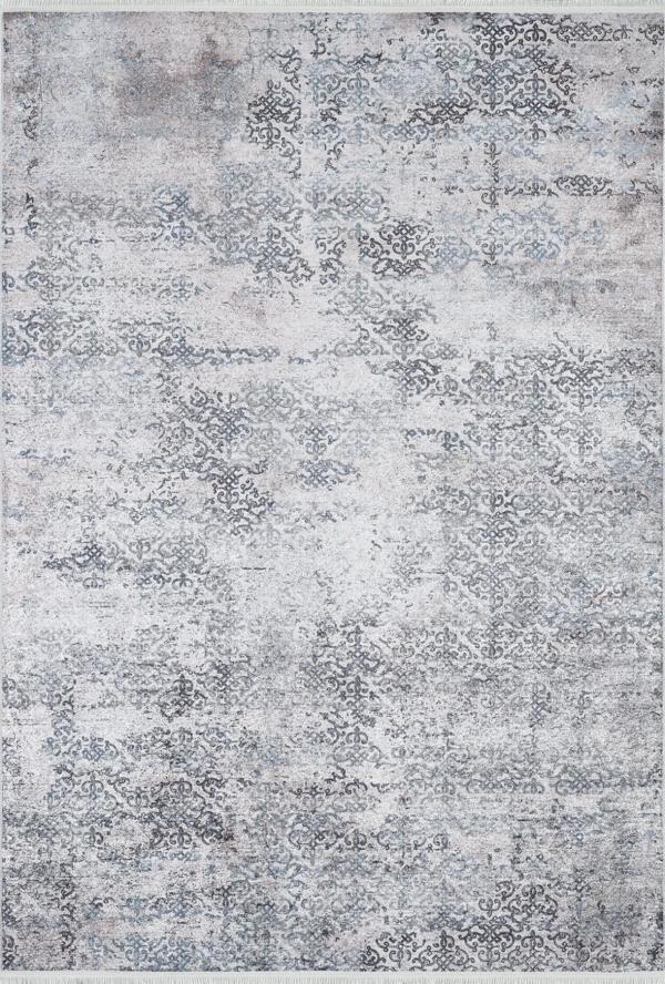 Haydariye Antrasit Göbekli Etnik Modern Desenli Makinada Yıkanabilir Hav Toz Vermez Leke Tutmayan Kaymaz Taban Dijital Makine Baskı Salon Yolluk Mutfak Halı - Image 1