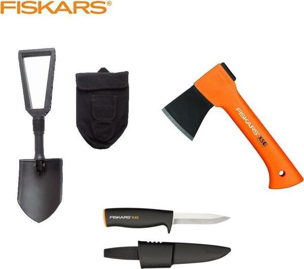 Fiskars 126101 Kamp Seti - Balta, Kürek ve Bıçak - Image 1