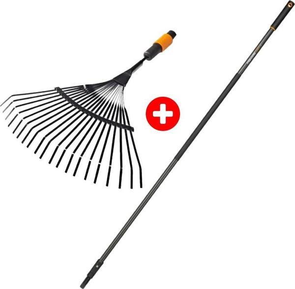 Fiskars 135201 Quıckfıt Metal Yaprak Süpürgesi + Grafit Sap 156 cm - Image 1