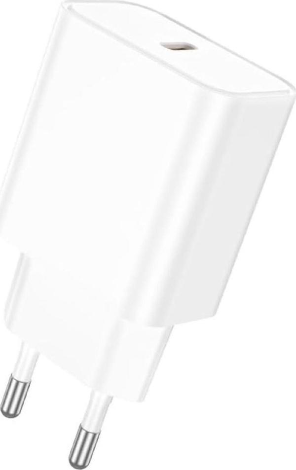 Borofone USB-C Duvar Tipi Şarj Cihazı PD20W Şarj Kafa USB 20W Çıkış 79 x 41 x 26mm BA71A Uyumlu - Image 1