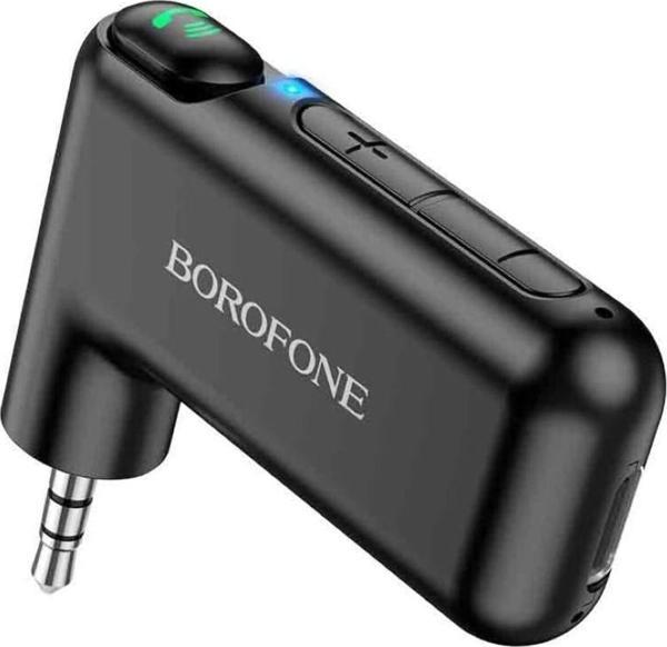 Borofone Wireless Bluetooth 5.0 3.5mm Aux Araç Ses Aktarım Kiti Adaptör Araba Hoparlör Kulaklık Kablosuz BC35 - Image 1