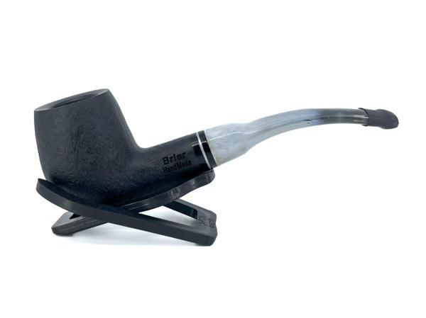 Dapper Bent Apple Briar (Gül Kökü) 9 mm Filtreli El Yapımı Pipo - 2630 - Image 1