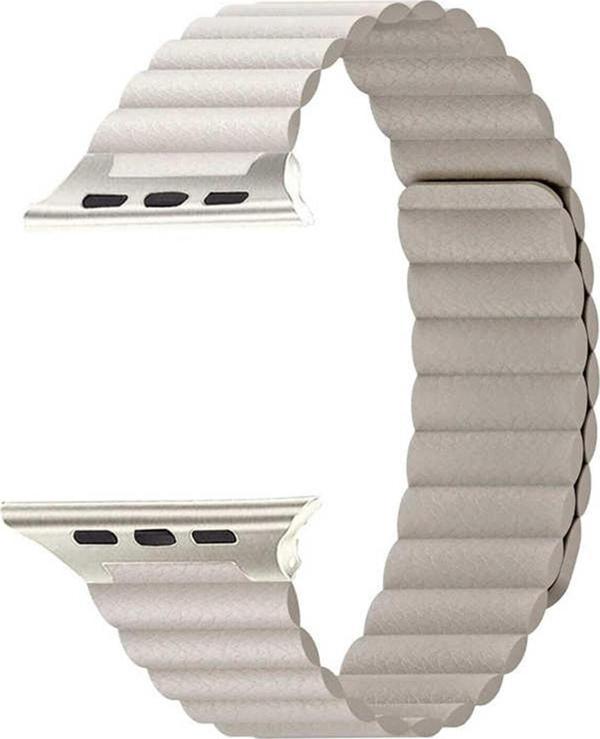Coverzone Apple Watch Kayış 42 Mm Deri Gold - Image 1
