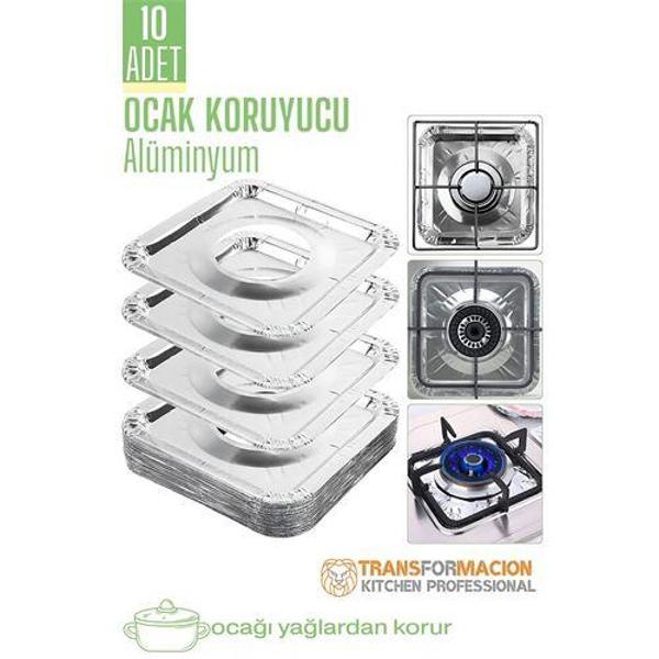  Ocak Koruyucu Folyo - Kızartma Yemek Yağ Koruyucu Folyo 10 ADET - Image 1