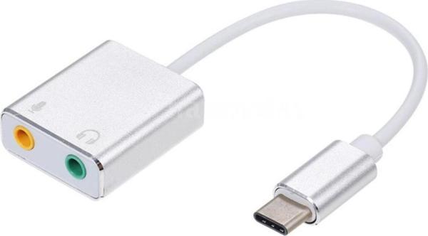 Coverzone Mikrofon Ve Kulaklık Çevirici 7.1 Dönüştürücü 2in1 Type-c Den - Image 1