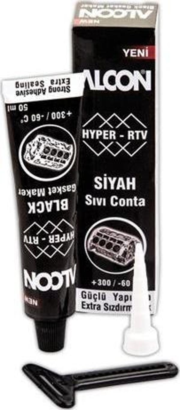 Alcon HYPER-RTV Siyah Sıvı Conta 50 ml - Image 1