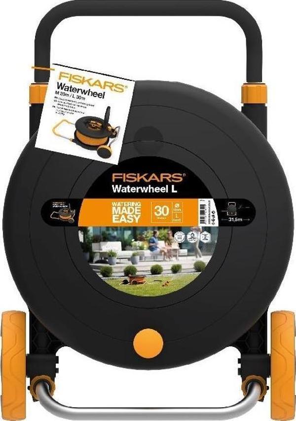 Fiskars 1023644 Arabalı Hortum Makarası Seti 30 mt - Image 1