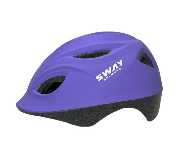 Sway N20 3-9 Yaş Çocuk Bisiklet Kaskı Paten Kaykay Kaskı Çocuk Koruyucu Kask Lila Renk - Image 1