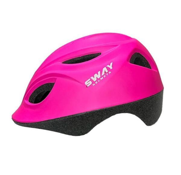 Sway N20 3-9 Yaş Çocuk Bisiklet Kaskı Paten Kaykay Kaskı Çocuk Koruyucu Kask Pembe Renk - Image 1