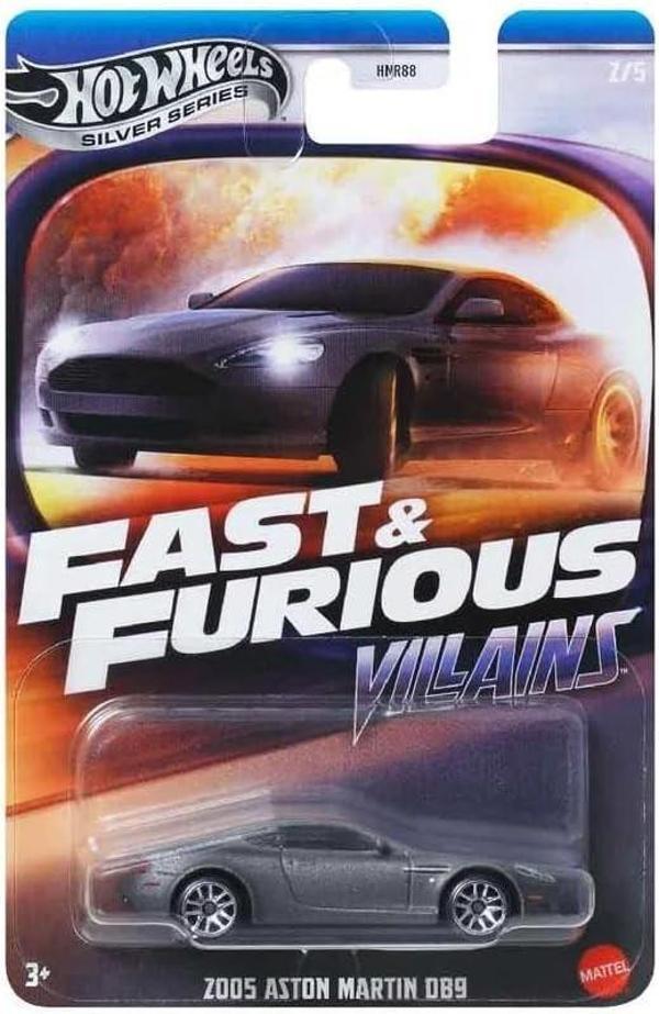 HotWheels Silver Series Fast Furious Villains 2005 Aston Martin D89 Koleksiyonluk Model Araba 1:64 - Image 1