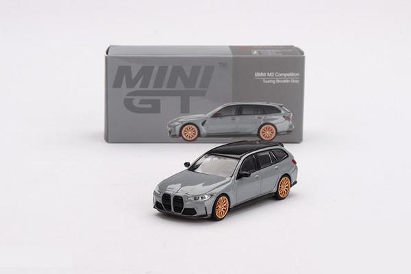 Mini GT 1/64 864 BMW M3 Competition Touring Brooklyn Grey - Image 1