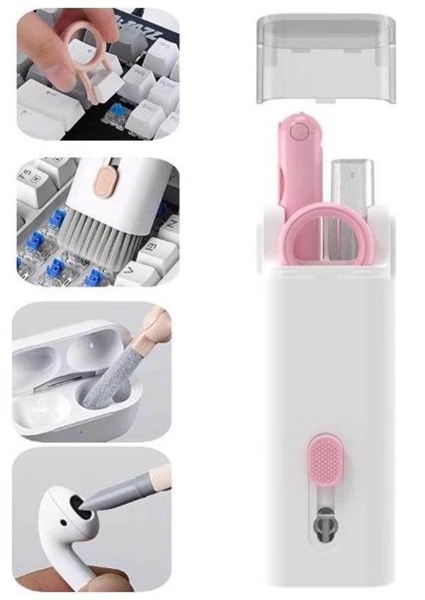 ÇOK FONKSIYONLU 7 IN 1 AIRPODS KLAVYE EKRAN KULAKLIK TEMIZLEME KITI - Image 1