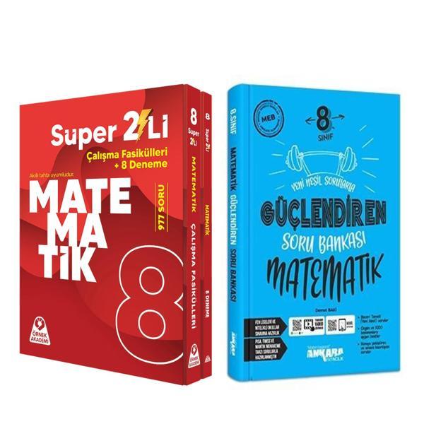 Örnek Akademi 8. Sınıf Süper İkili Matematik Seti ve Ankara Matematik Soru Bankası Seti 2 Kitap - Ankara Yayıncılık - Image 1