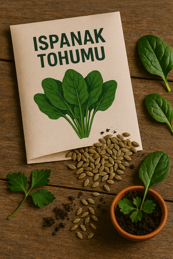 Saksıda Bahçe & Balkon İçin  Ispanak Tohumu 10 Gram – Vitamin Deposu ve Antioksidan Etki - Image 1