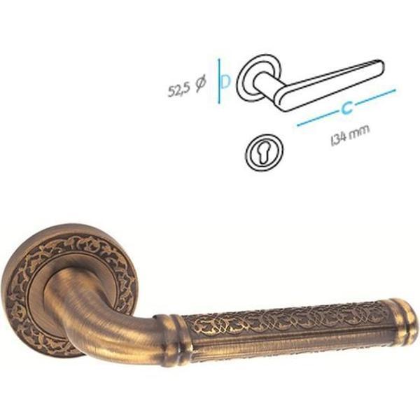 Doğanlar Topkapı olifka rozetli kapı kolu Wc kapı kolu - Image 1