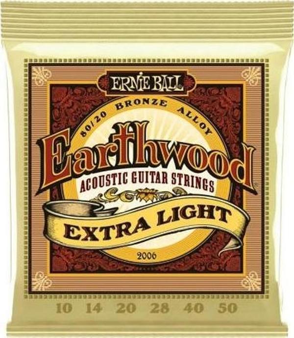 ERNİE BALL P02006 EXTRA LİGHT 10-50 AKUSTİK GİTAR TELİ - Image 1