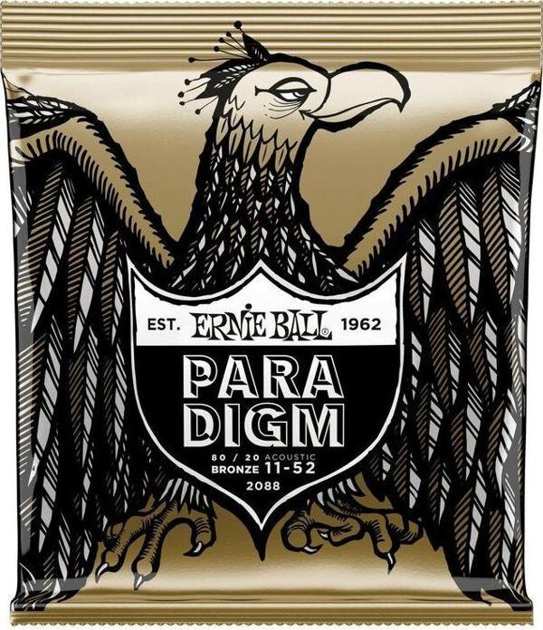 ERNİE BALL P02088 PARADİGM MEDİUM LİGHT 80/20 BRONZ 11-52 AKUSTİK GİTAR TEL SETİ - Image 1