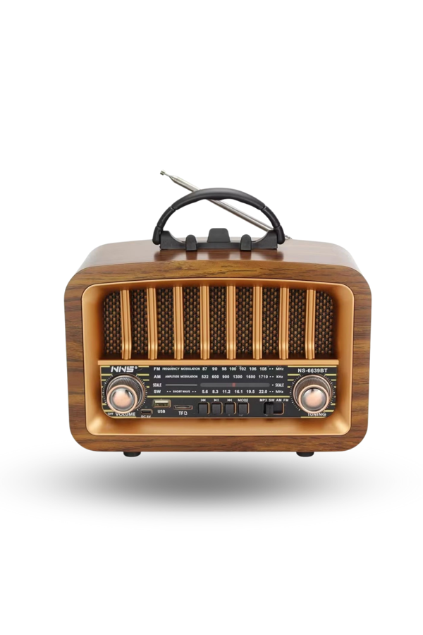 Büro Ev Ofis Hediyesi için İarjlı Taşınır Retro AM /FM/SW Transistör Klasik Radyo - Image 1