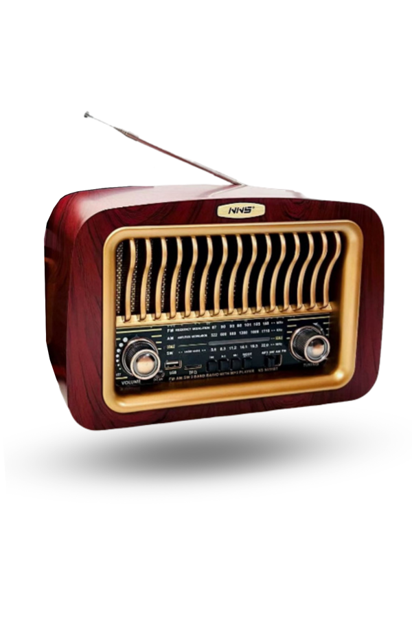 Büro Ev Ofis Hediyesi için Usb Şarjlı Taşınır AM/FM/SW Transistör Retro Radyo - Image 1