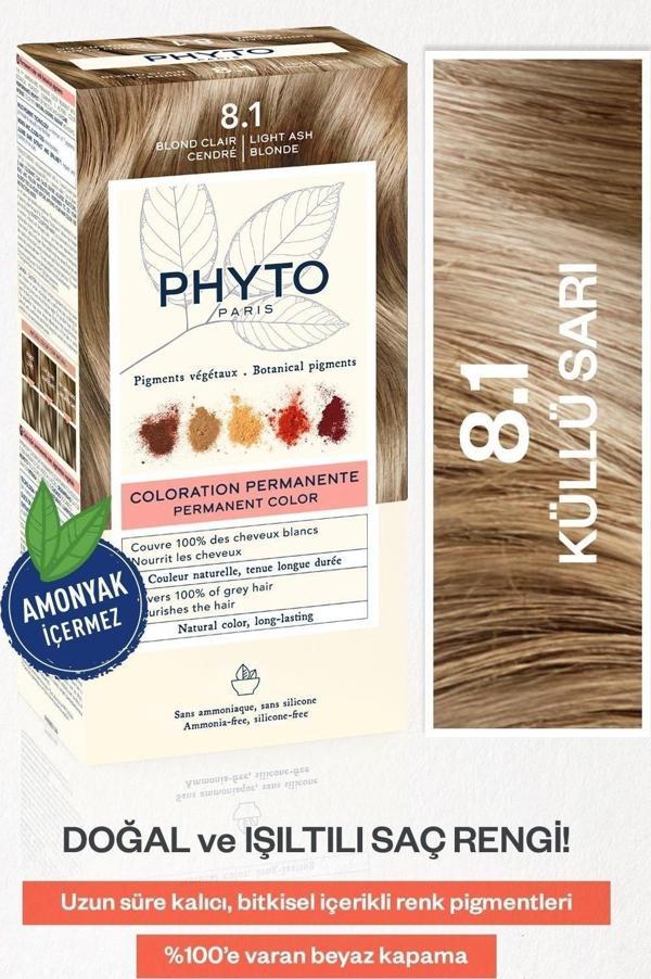 Phyto Color 8.1 Küllü Sarı Amonyaksız Kalıcı Bitkisel Saç Boyası - Image 1