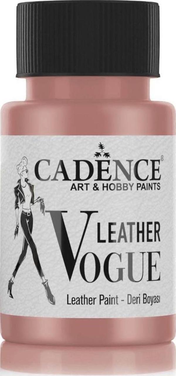 Cadence LEATHER VOGUE DERİ BOYASI METALİK LVM-06 GÜL KURUSU 50 ML - Image 1