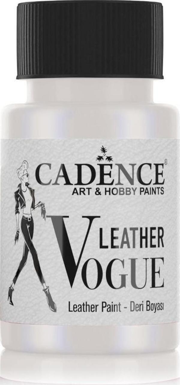 Cadence LEATHER VOGUE DERİ BOYASI METALİK LVM-01 İNCİ 50 ML - Image 1