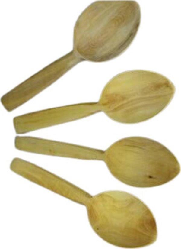 MARLA M-09 ŞİMŞİR OYUN KAŞIĞI TAKIM ( 4 ADET) EL YAPIMI - Image 1