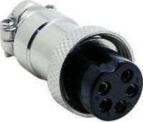 UPTECH KJ129 5 PİN DİŞİ KABLO TİPİ MİKROFON FİŞ - Image 1