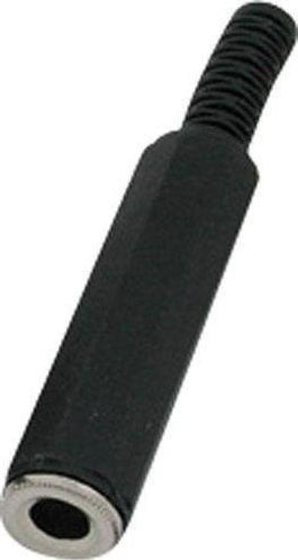 UPTECH KJ37 6,3 SEYYAR DİŞİ JAK PLASTİK (SİYAH) - Image 1