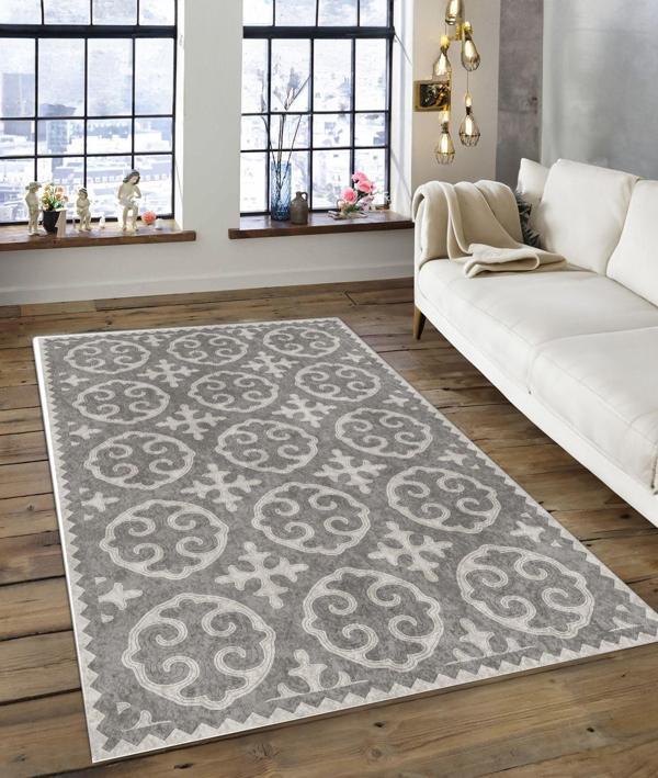 Dijidekor Işıltı Koleksiyonu Model201 Süngerli Dijital Baskılı Saçaksız Mutfak Halısı Yolluk - Image 1