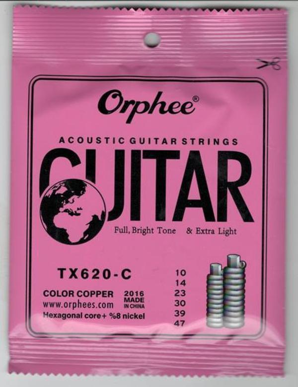ORPHEE TX620-C AKUSTİK GİTAR TELİ RENKLİ 010 - Image 1