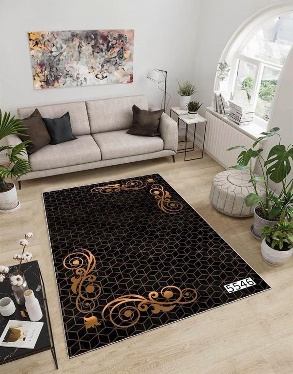 Dijidekor Işıltı Koleksiyonu Model20 Süngerli Dijital Baskılı Saçaksız Mutfak Halısı Yolluk - Image 1