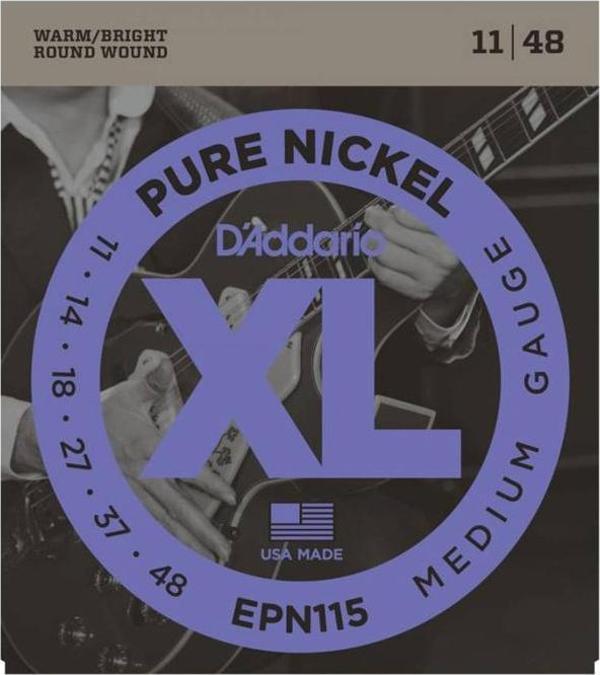 DADDARİO EPN115 PURE NİCKEL BLUES/JAZZ ROCK TAKIM TEL ELEKTRO GİTAR TELİ 011-048 - Image 1