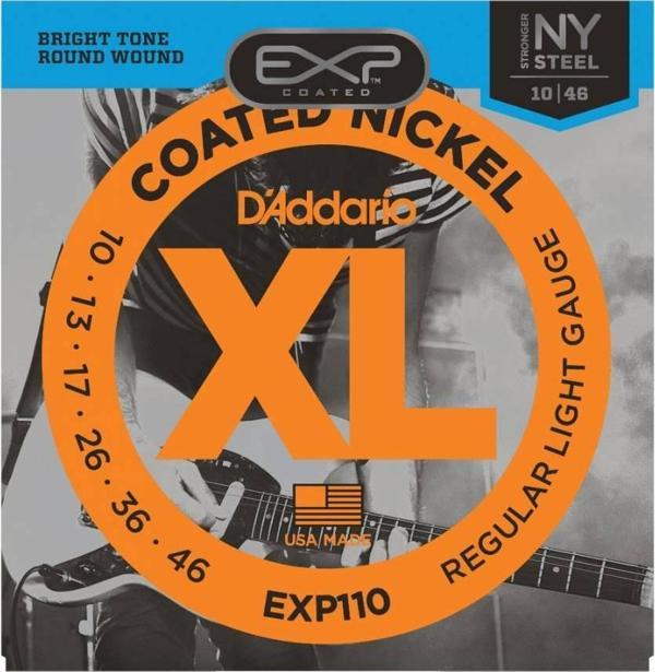 DADDARİO EXP110 COATED LİGHT TAKIM TEL ELEKTRO GİTAR TELİ 010-046 - Image 1