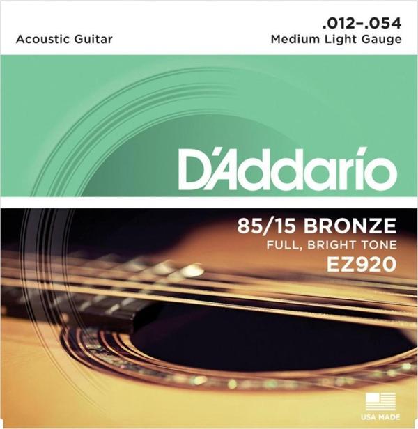 DADDARİO EZ920 TAKIM TEL AKUSTİK GİTAR TELİ 012-054 - Image 1