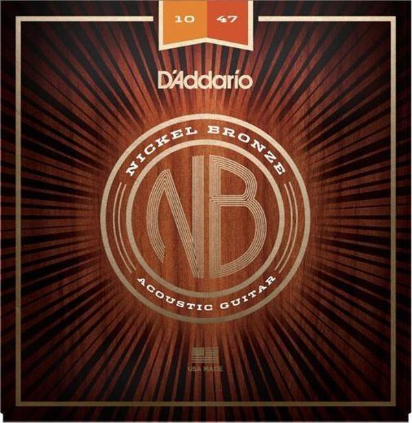 DADDARİO NB1047 NİCKEL BRONZE EXTRA LİGHT TAKIM TEL AKUSTİK GİTAR TELİ 010-047 - Image 1