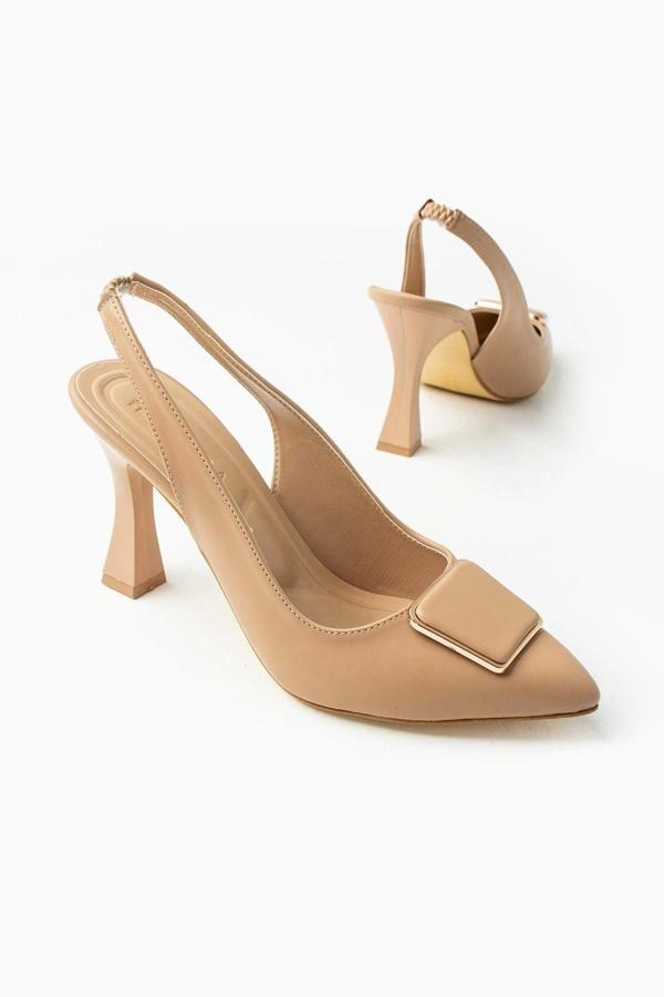 Pıert Nude Cilt Topuklu Ayakkabı - Image 1